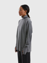 GREY TURTLE NECK LONG SLEEVES VISION T-SHIRT